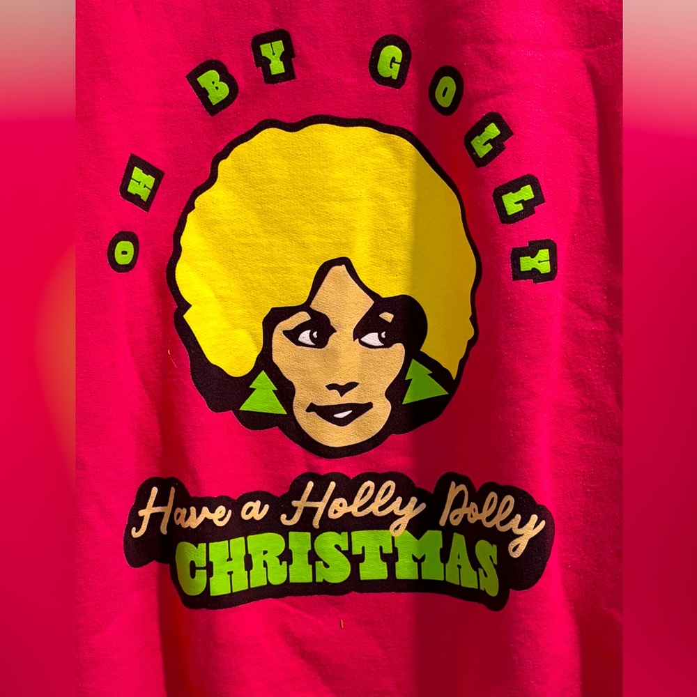 Oh by golly have a Holly Dolly Christmas | size Small